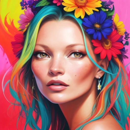Blonde girl ,Kate moss lookalike.