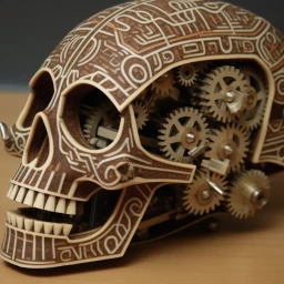 Skull with Gears