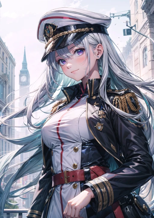 Silver-hair x military uniform ②