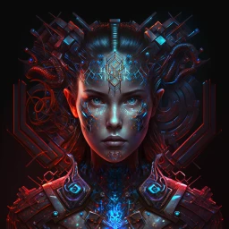 Cyberpunk goddess