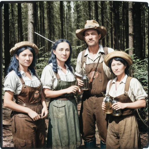 Secret hideout of a forest moonshiners