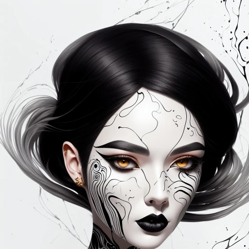black lines
