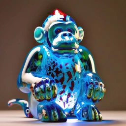 Blown Glass. Monkey