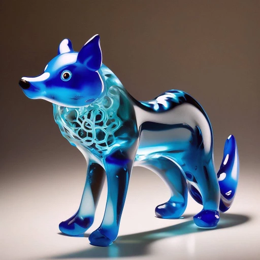 Blown Glass. Wolf