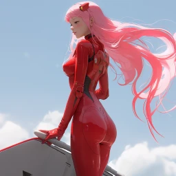 Zero Two in the Wind's Embrace
