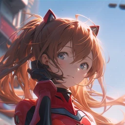 Asuka Langley in the Wind's Embrace