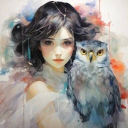 Woman with Owl