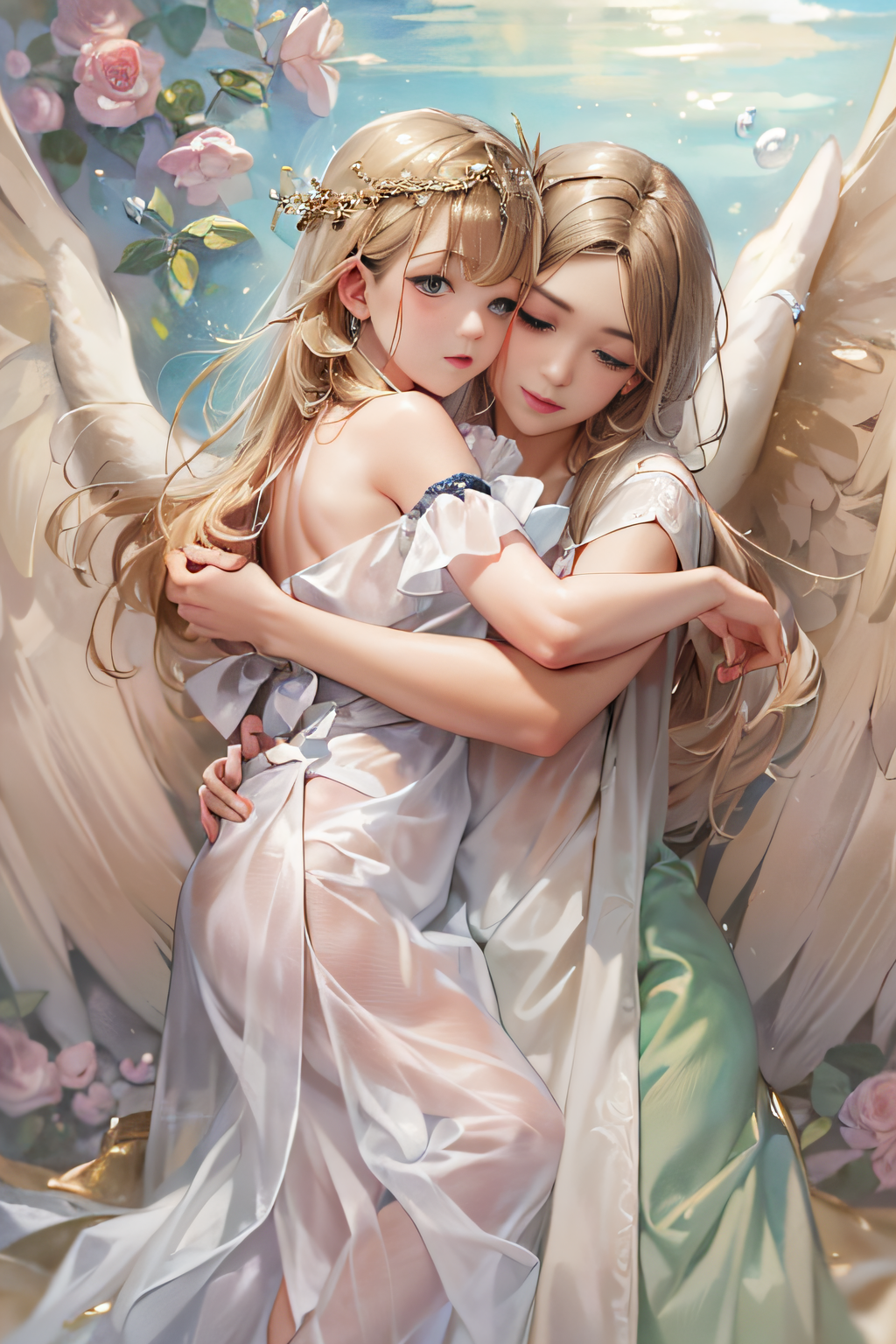 angel hug by kohakuryu