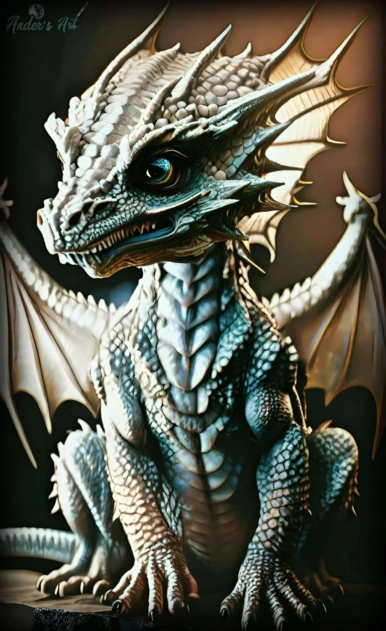dark fantasy art dragon
