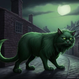 Giant Green Cat