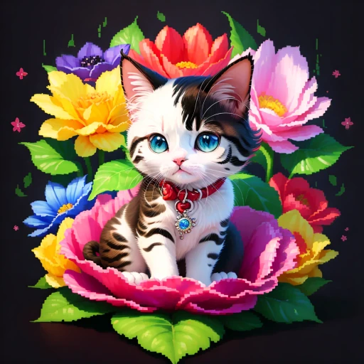 Flower Cat