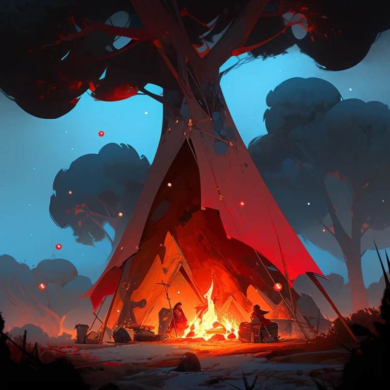 Campfire story storytelling