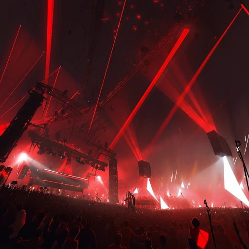 Festival stage design lasersshow