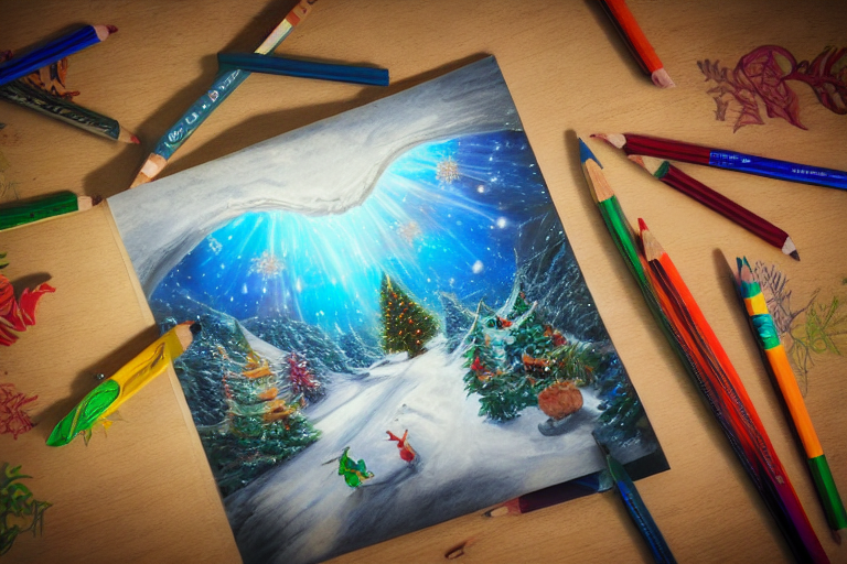 How to draw Santa Claus sleigh ride /Merry Christmas painting - video  Dailymotion