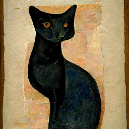 Cats. Inspired by Amedeo Modigliani.