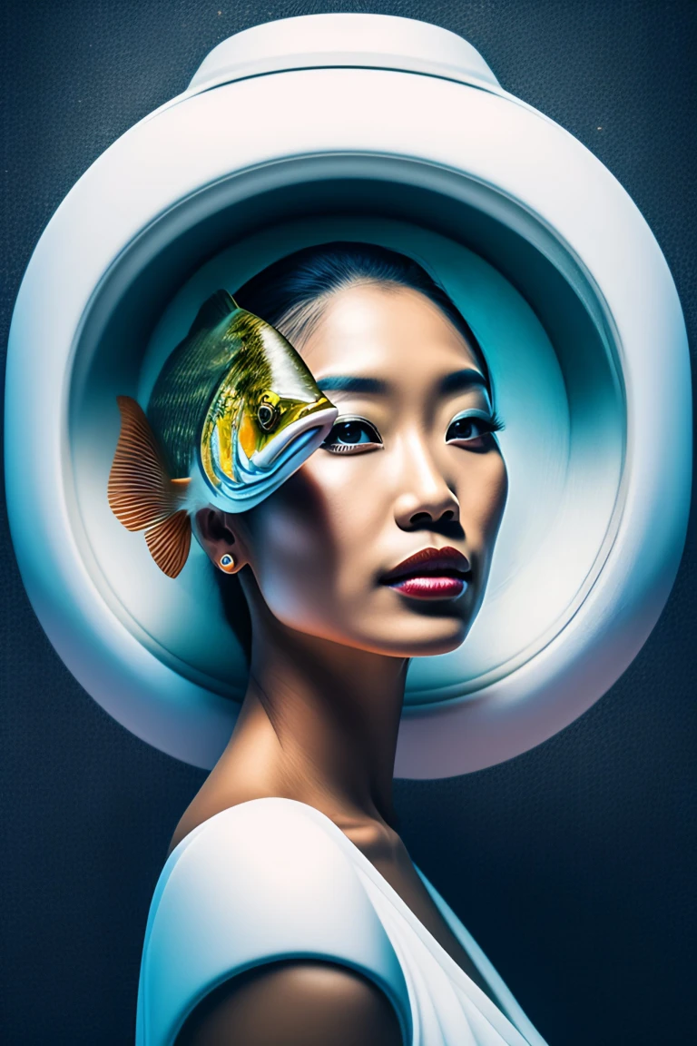 Woman - fish futuristic