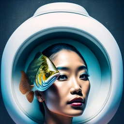 Woman - fish futuristic