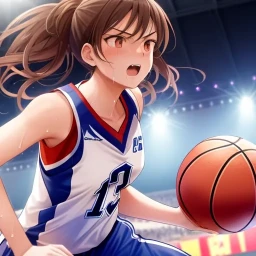Basketball anime style