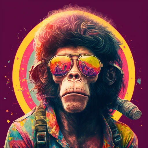 Monkey hippie