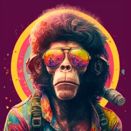 Monkey hippie