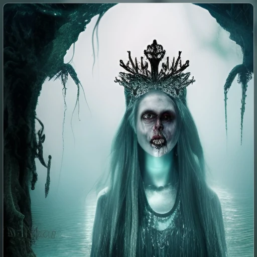 Mermaid from the lake of the dead