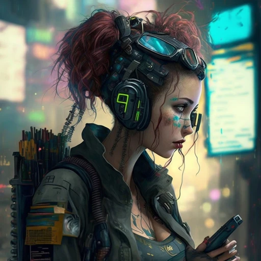 Cyberpunk girl