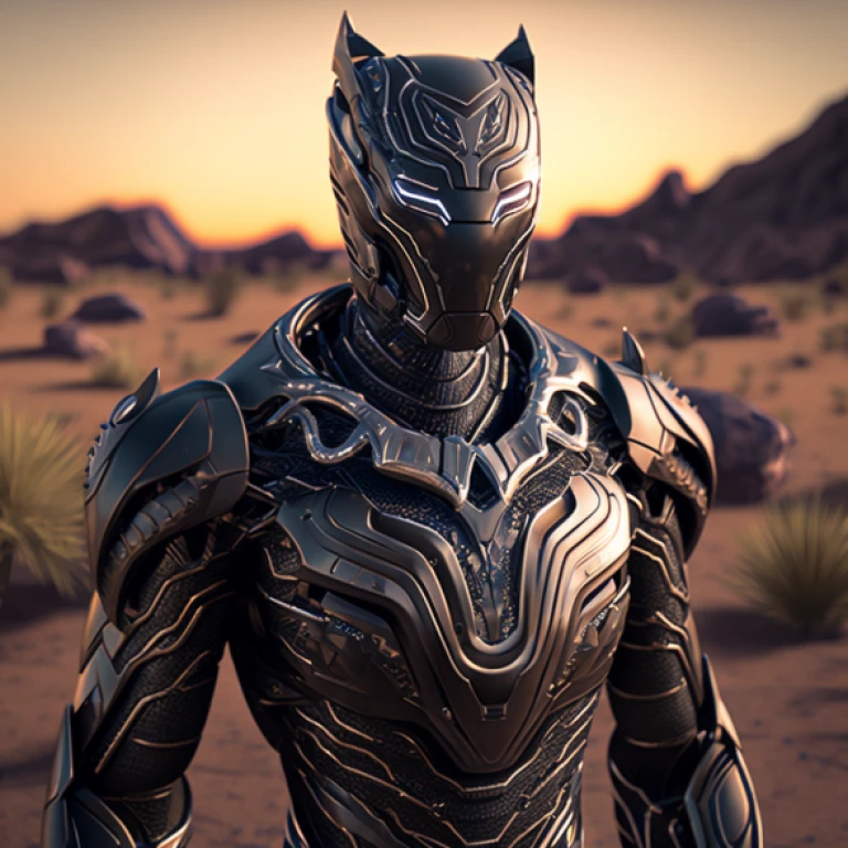 Suits crossed - Black Panther x Ultron -1