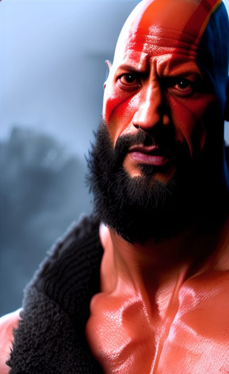 The Rock as Kratos