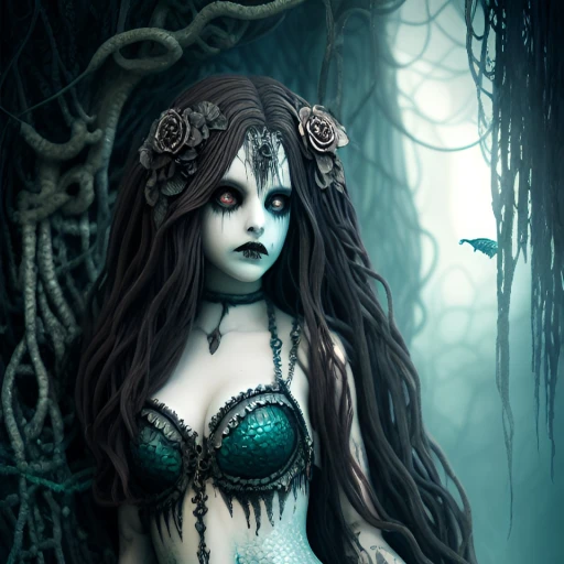 gothic mermaid wallpaper