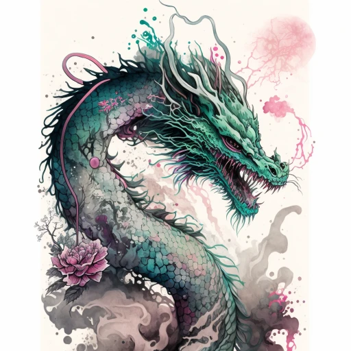 Chinese Dragons by Lady Pink