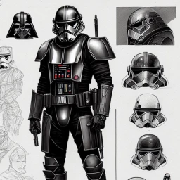 Sketches of Star Wars soldiers