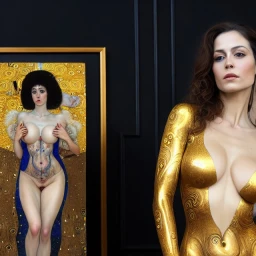 Model and their painting