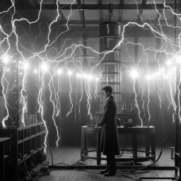 The rest of the exaggerated Nikola Tesla experience