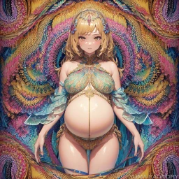Pregnant fractal girl (Art)