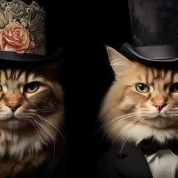 Cats in Hats