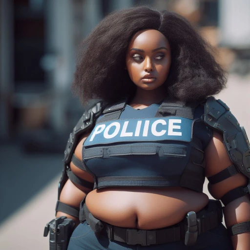obese ethiopian police officer