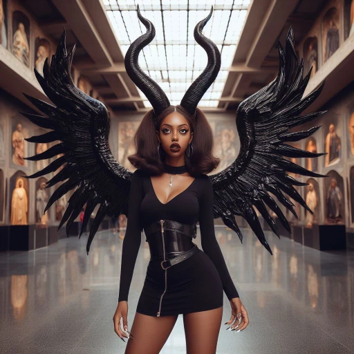ethiopian girl in maleficent costume