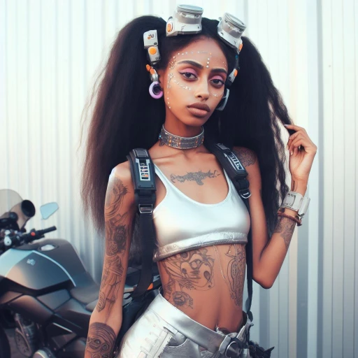 cyberpunk ethiopian girl