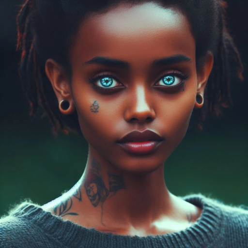 ethiopian girl with blue eyes