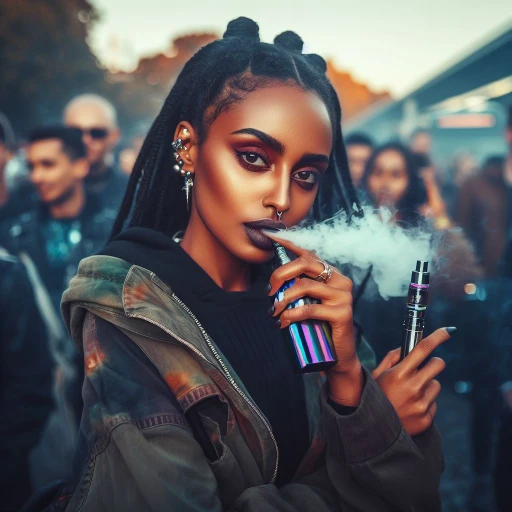 ethiopian girl vaping in public