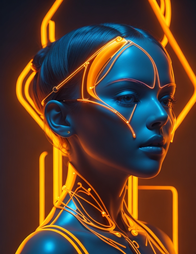 Neon Futurism #4 by AIStandby