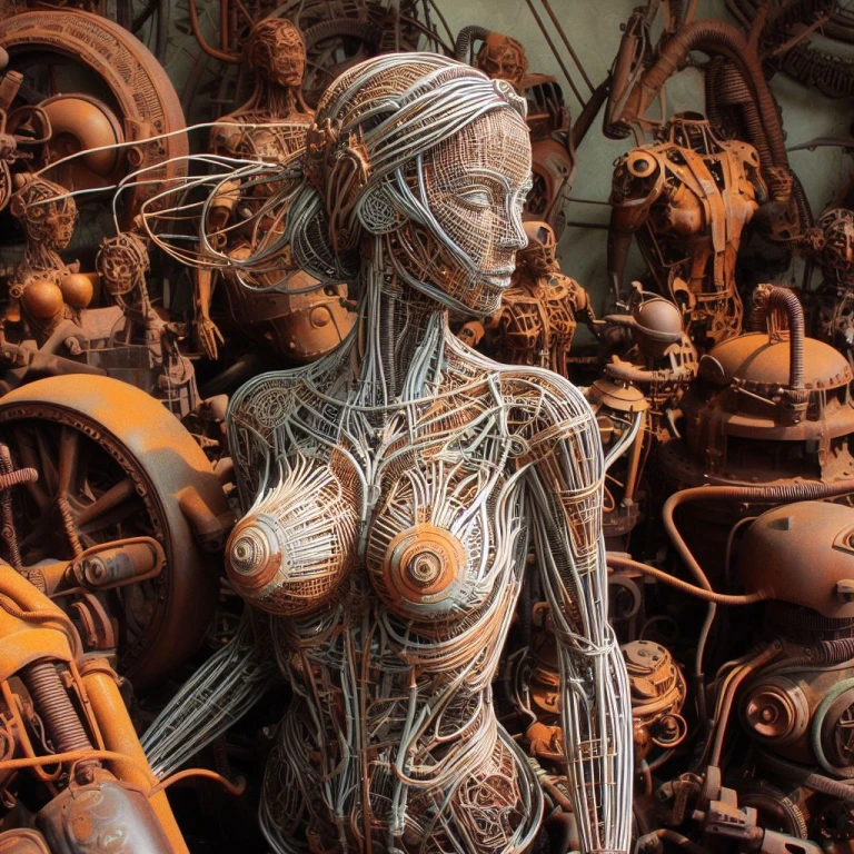 Woman Assembled from Junk