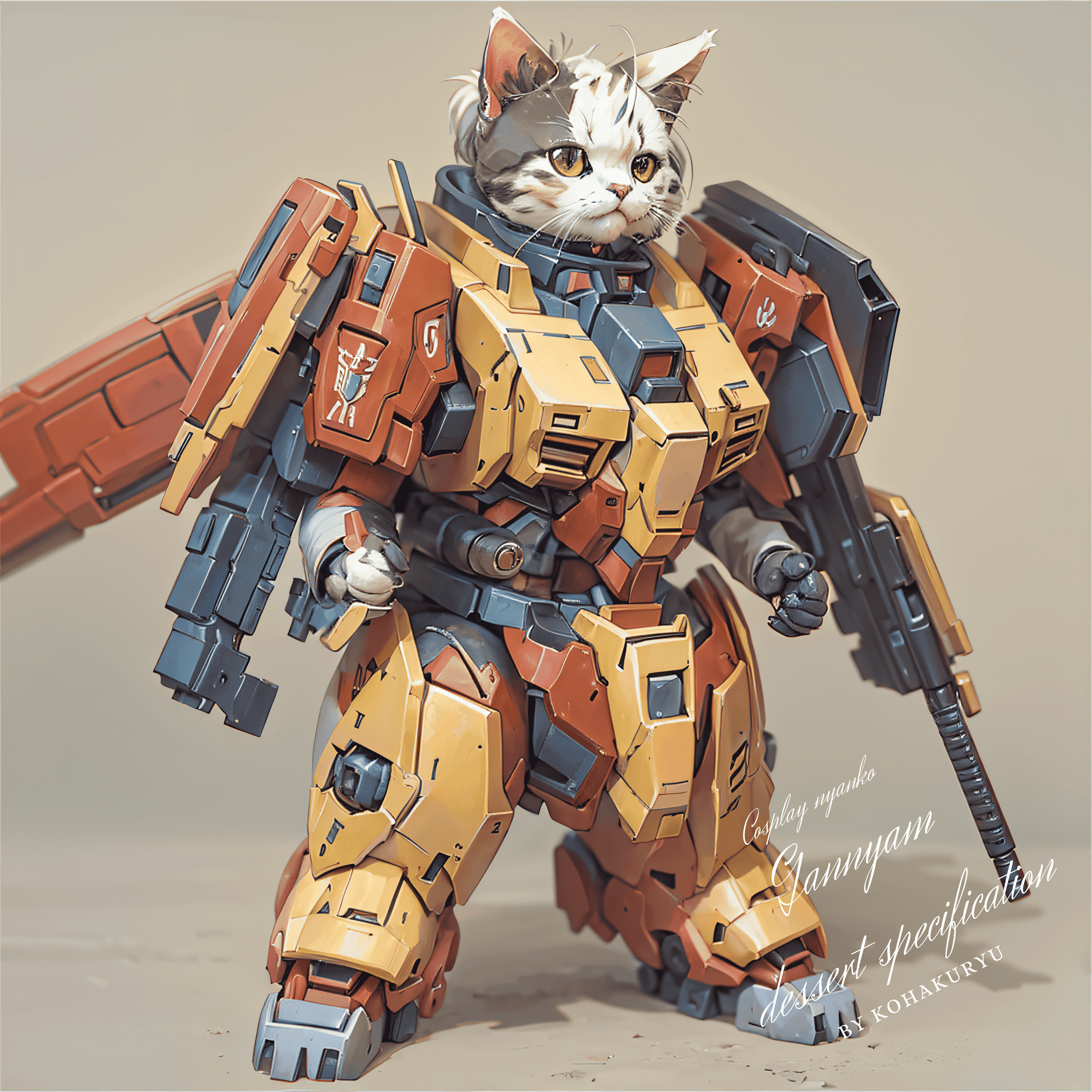 ガンにゃム-砂漠仕様- by kohakuryu