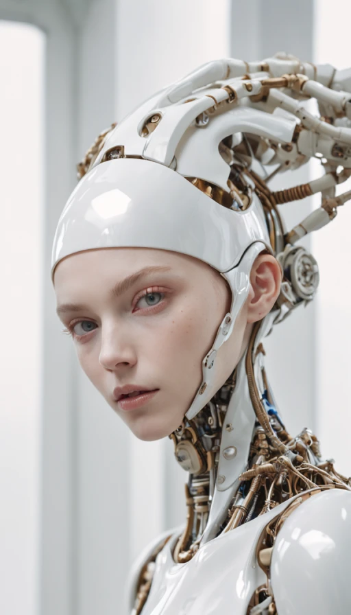 Solarpunk woman