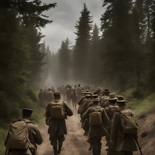 Lost March 🚶‍♂️ Through the Foggy Woods 🌫️🌲