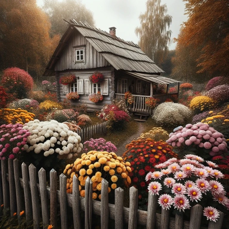 “Around my cottage…”