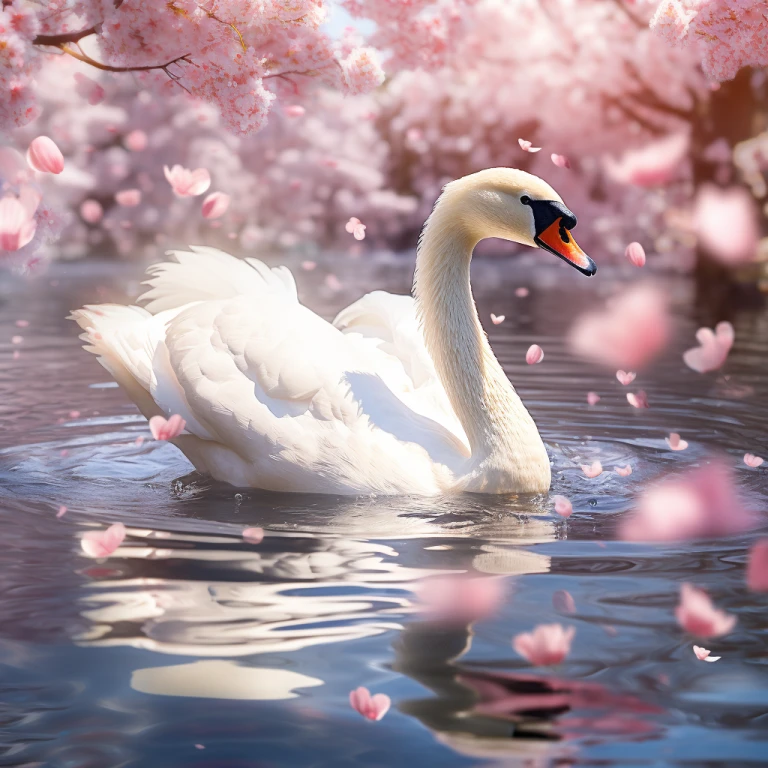 “A white swan…”