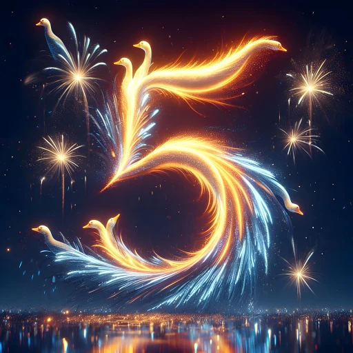 5 - A formation of five, soaring high in unity 🦢✨
