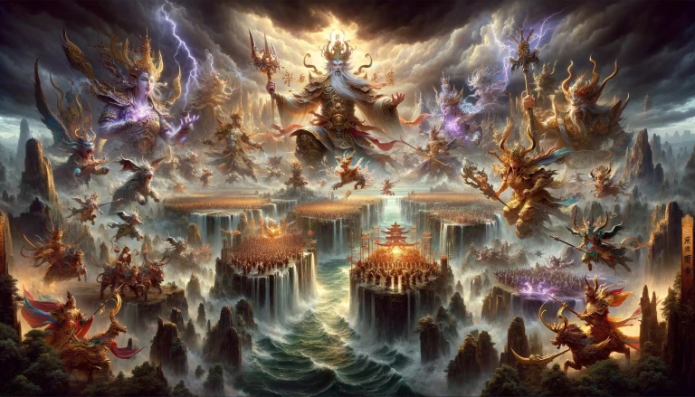 Experience the Chinese mythology and legendary tales through the lens of AI