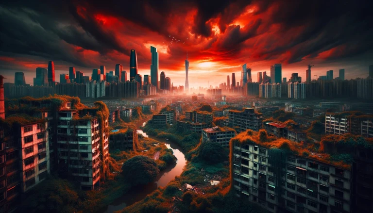 A future city pic of Guangzhou, China after everything goes wild